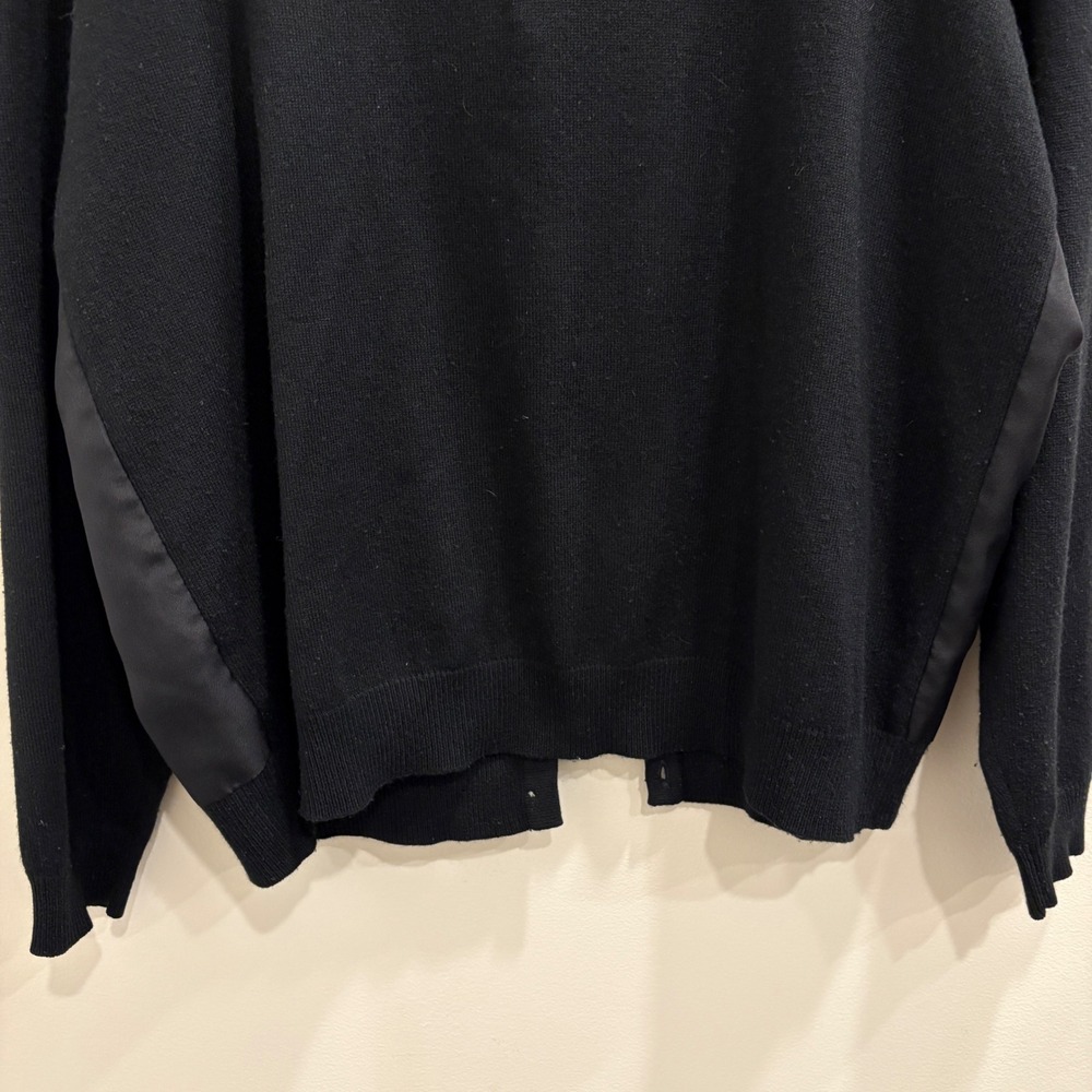 Ralph Lauren L-RL Silk Cashmere Equestrian Horse Bit Cardigan Black 1X Preppy - Picture 8 of 9